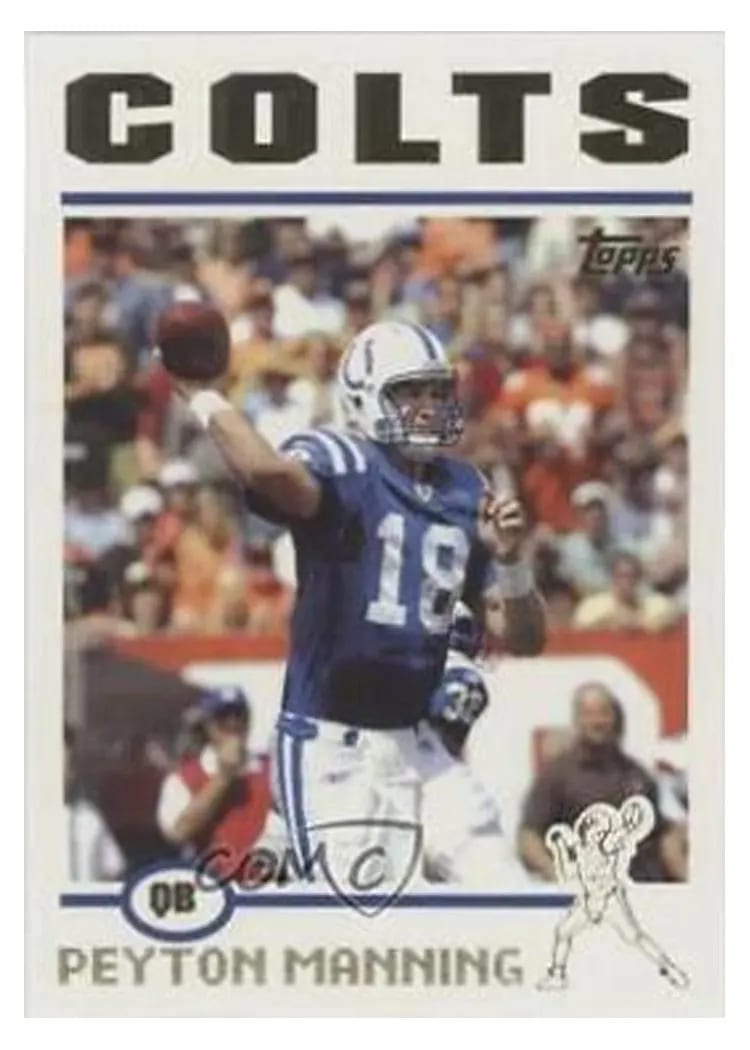 2005 Bowman Peyton Manning #1 card