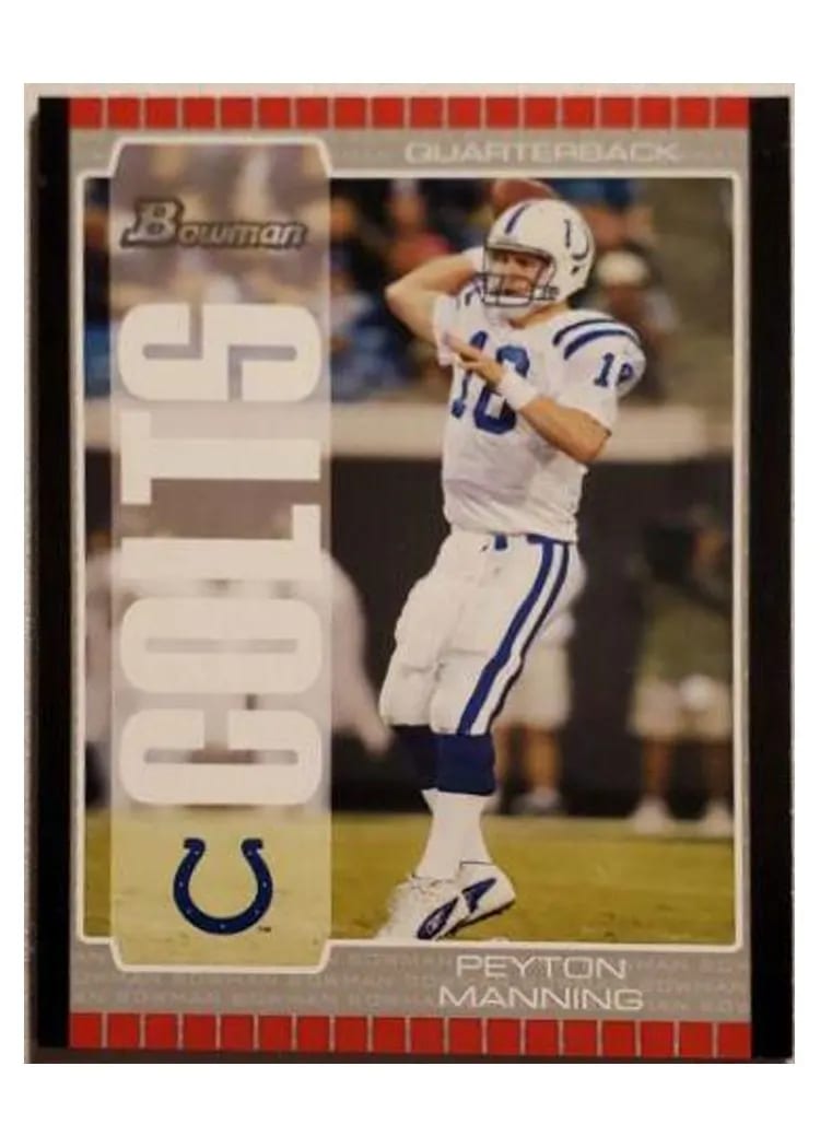2005 Bowman Peyton Manning #1 card