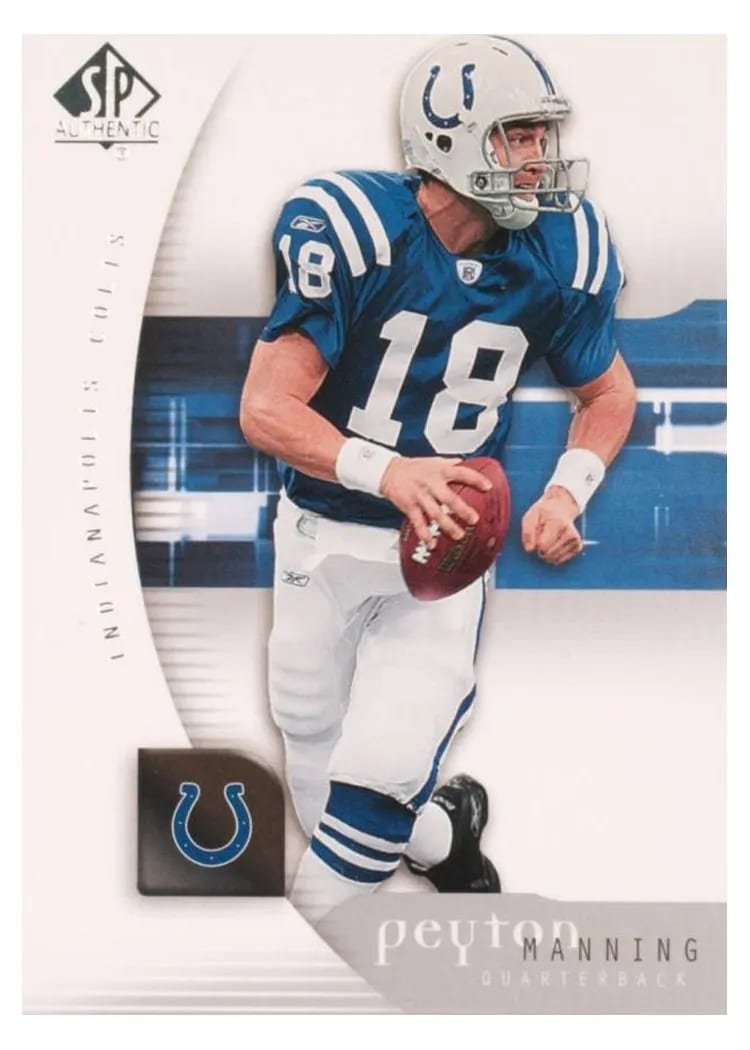 2005 SP Authentic Peyton Manning #36 card