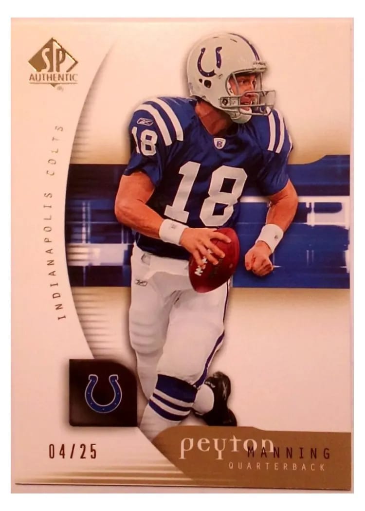2005 SP Authentic Peyton Manning #36 card