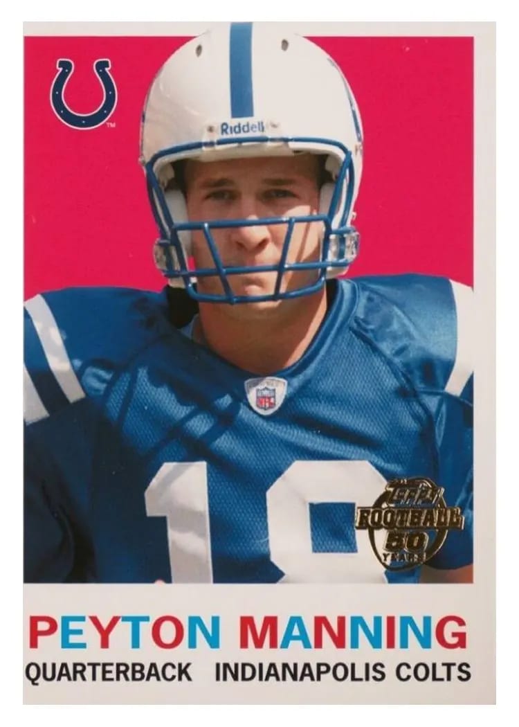2005 Topps Throwback Peyton Manning #TB4 card