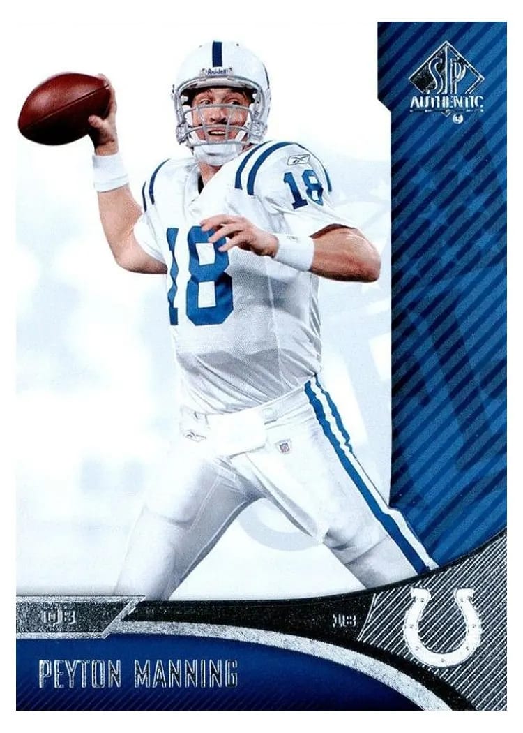 2006 SP Authentic Peyton Manning #37 card