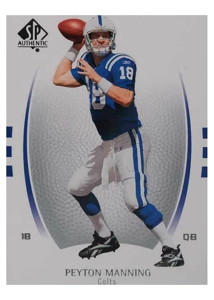 2007 SP Authentic Peyton Manning #68 card