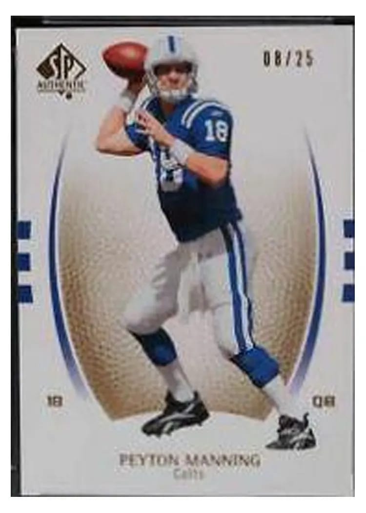2007 SP Authentic Peyton Manning Gold #68