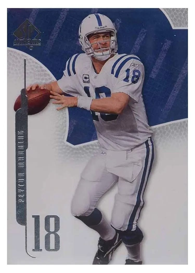 2008 SP Authentic Peyton Manning #28 card