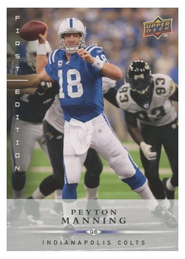 2008 Upper Deck First Edition Peyton Manning #65 card