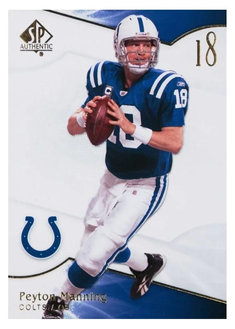 2009 SP Authentic Peyton Manning #92 card
