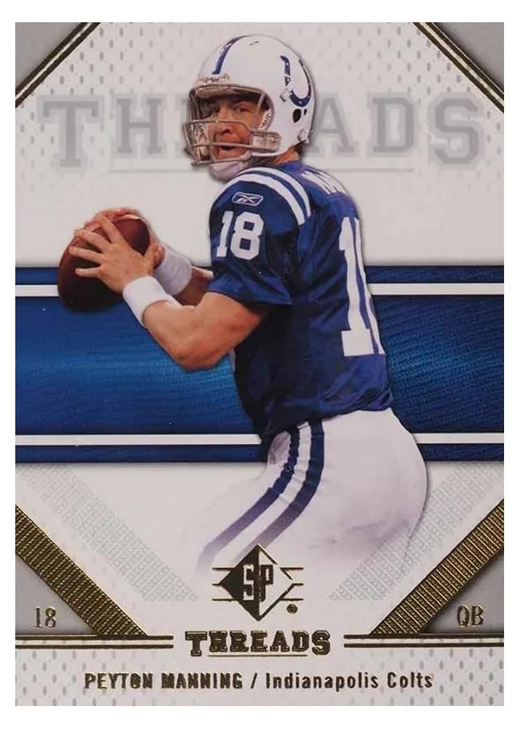 2009 SP Threads Peyton Manning #76 card