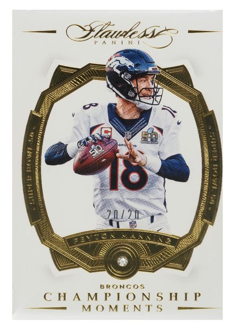 2016 Panini Flawless Base Set Peyton Manning #139 card