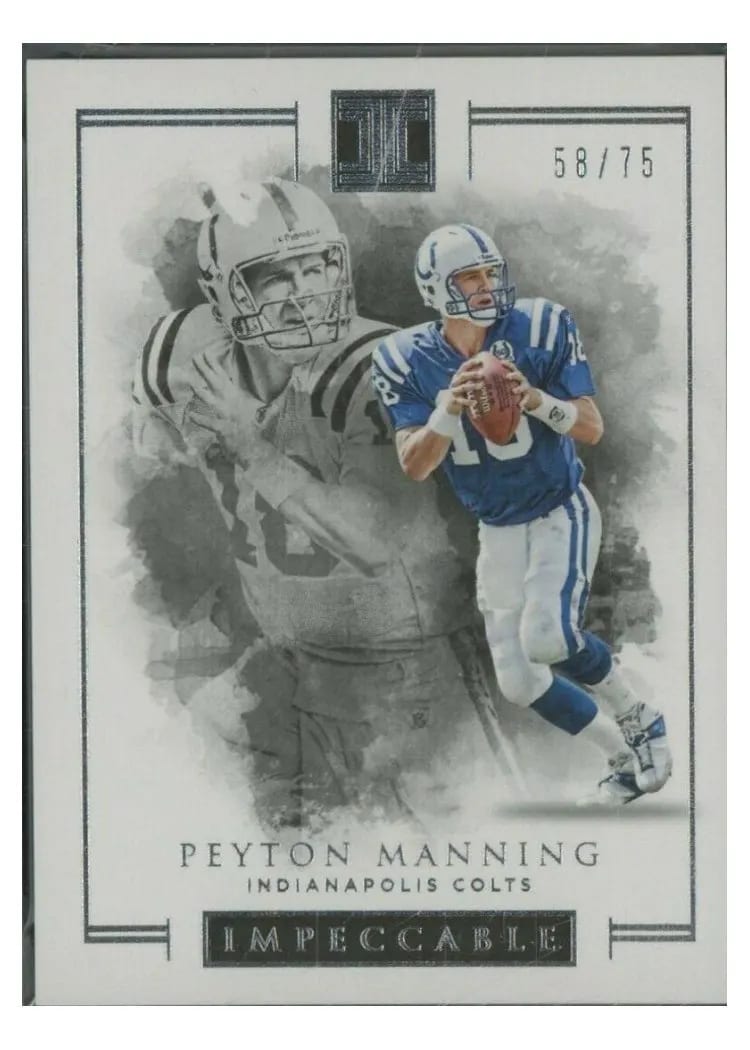 2016 Panini Impeccable Peyton Manning #30 card