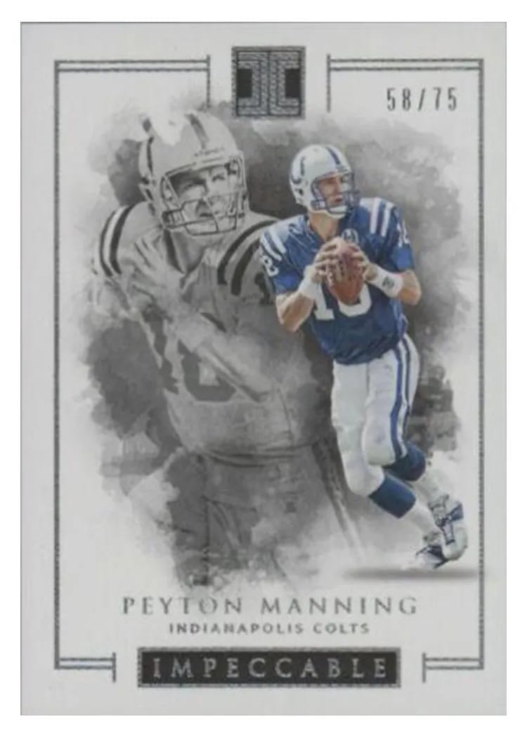 2016 Panini Impeccable Peyton Manning #30 card