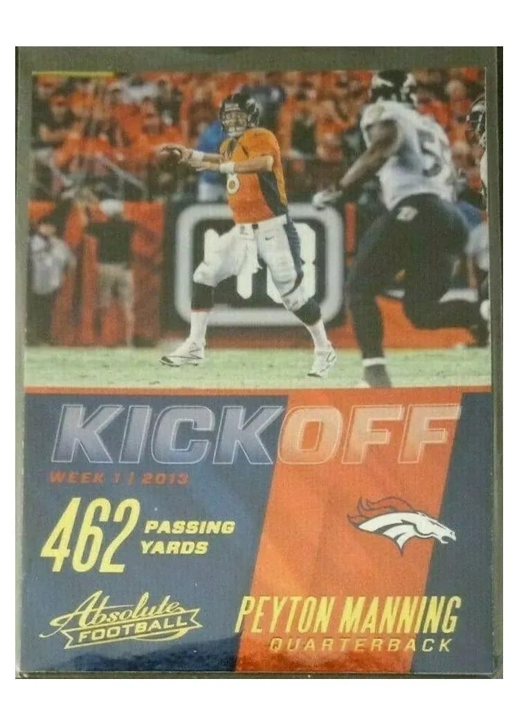 2017 Panini Absolute Kickoff Peyton Manning #3 card