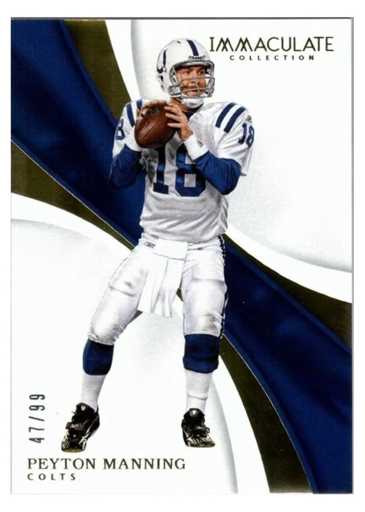 2017 Panini Immaculate Collection Peyton Manning Gold #44 card