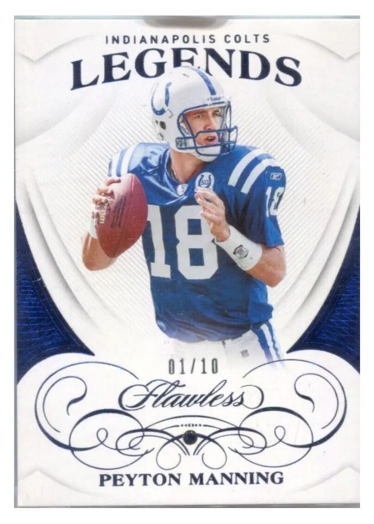 2019 Panini Flawless Base Ruby Peyton Manning #81 card