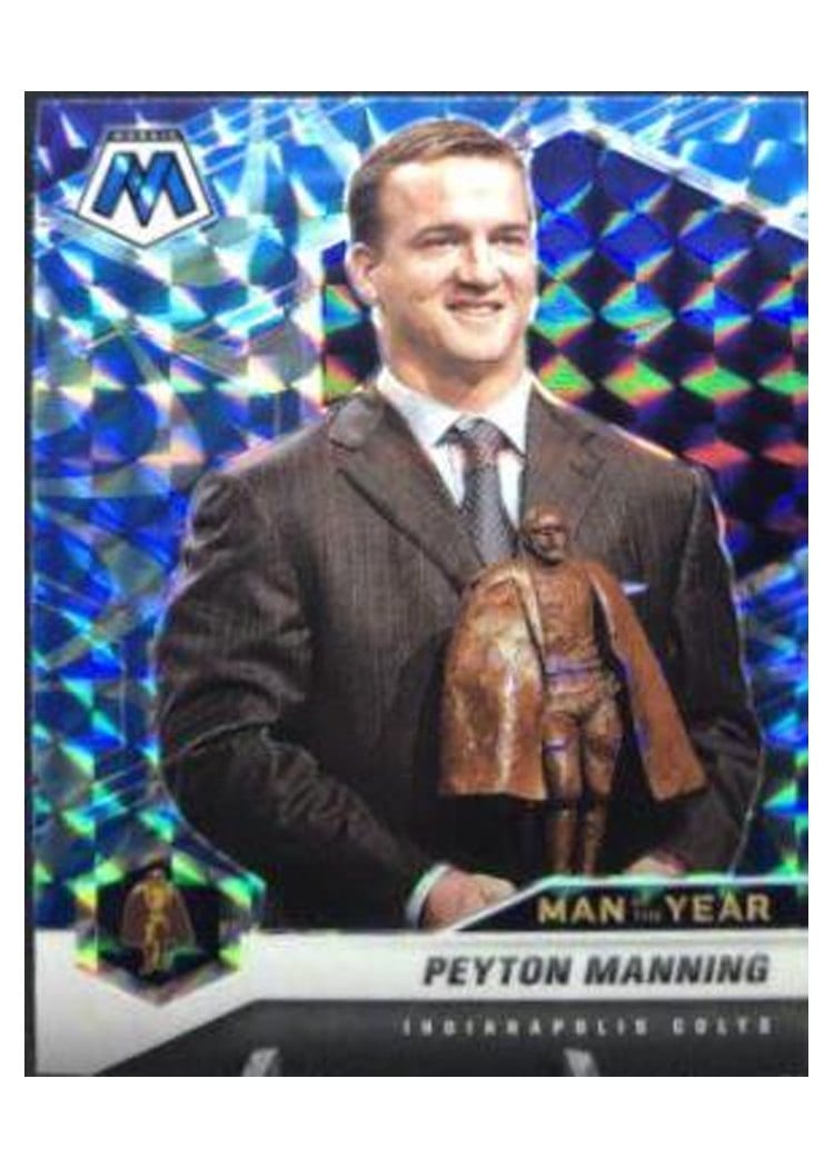 2021 Panini Mosaic Base Set Peyton Manning Reactive Blue Mosaic #263 card
