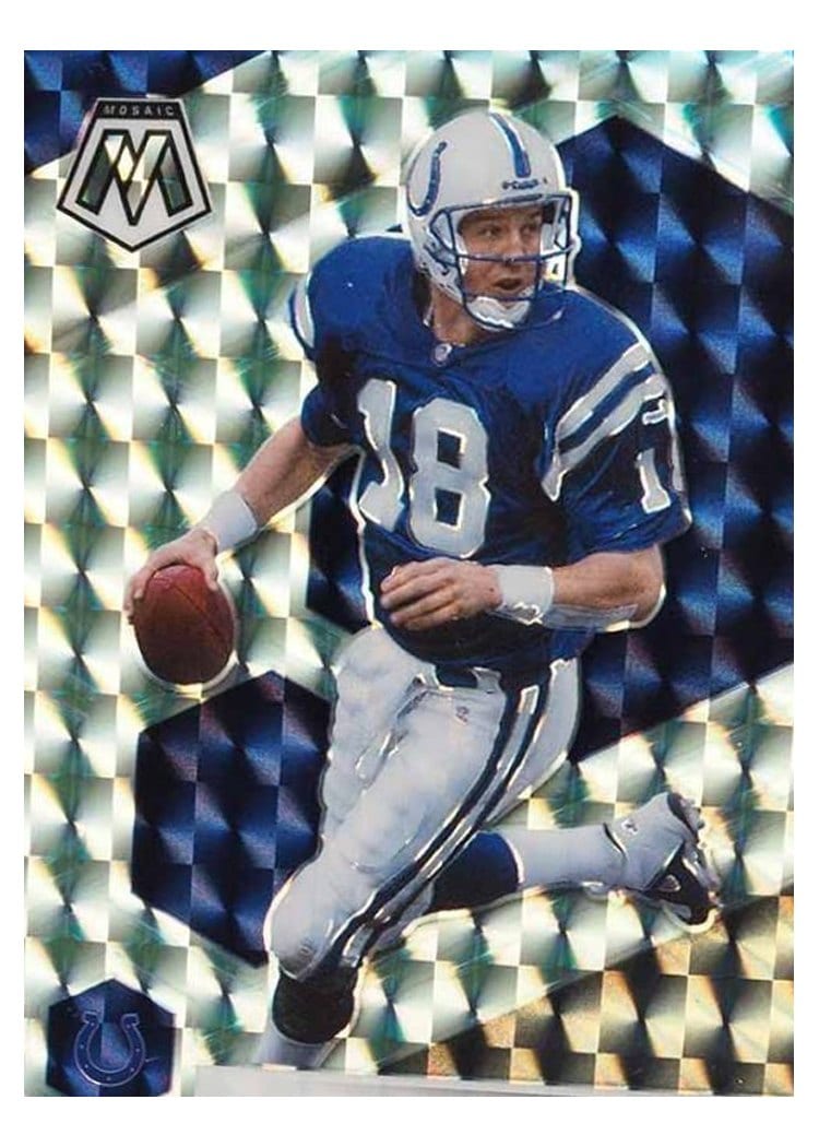 2021 Panini Mosaic Base Set Peyton Manning #91 card