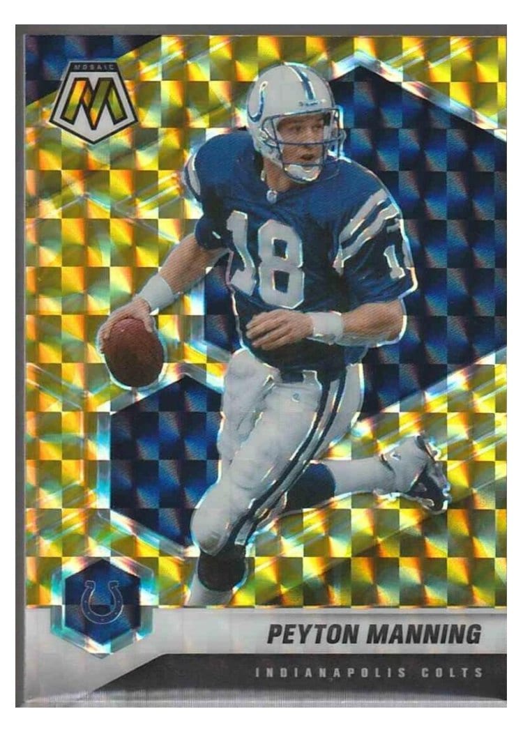 2021 Panini Mosaic Base Set Peyton Manning #91 card