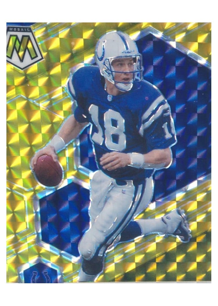 2021 Panini Mosaic Base Set Peyton Manning #91 card