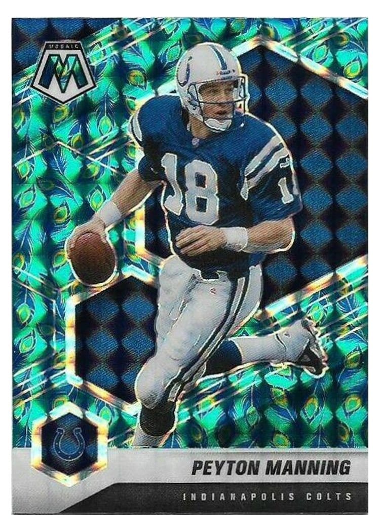2021 Panini Mosaic Base Set Peyton Manning #91 card