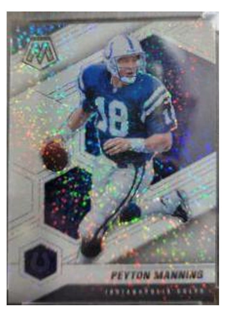 2021 Panini Mosaic Base Set Peyton Manning White Sparkle #91 card