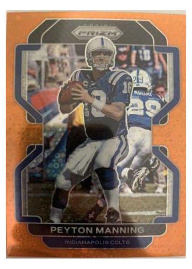 2021 Panini Prizm Base Set Peyton Manning Orange Disco Prizm #30 card