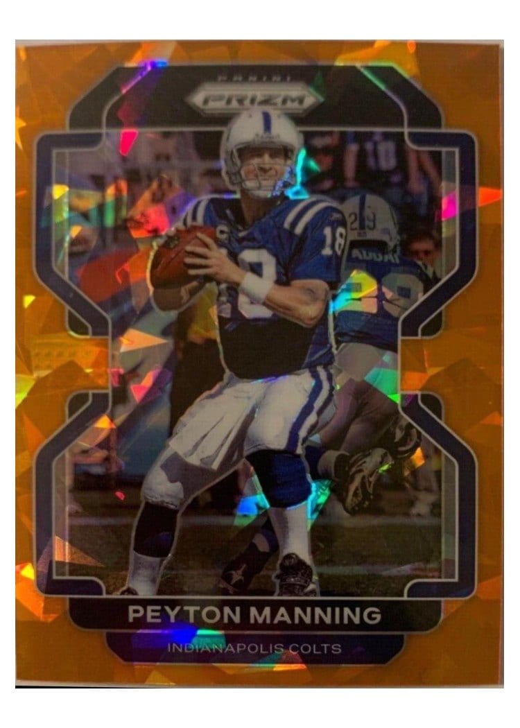 2021 Panini Prizm Base Set Peyton Manning Orange Ice Prizm #30 card