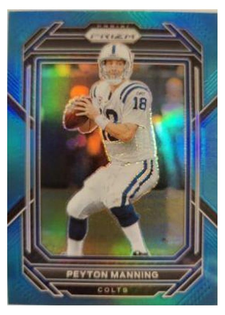2022 Panini Prizm Base Set Peyton Manning Blue #129 card