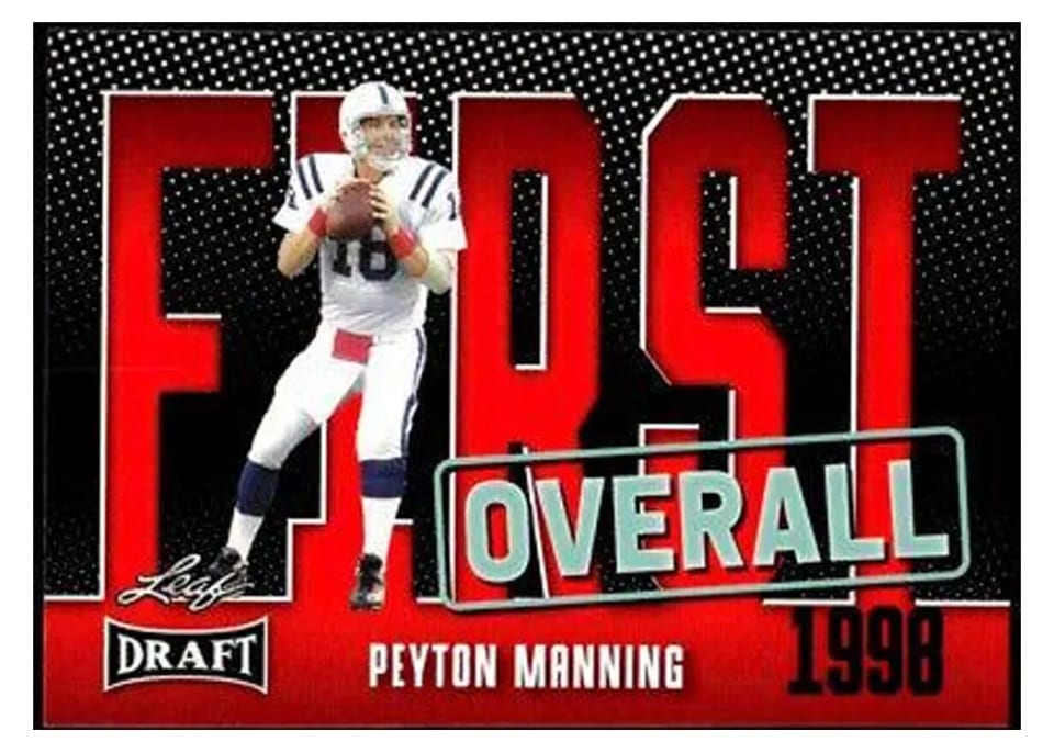 2023 Leaf Draft Peyton Manning #8 card
