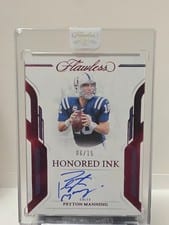 2023 Panini Flawless Honored Ink Peyton Manning #5 card