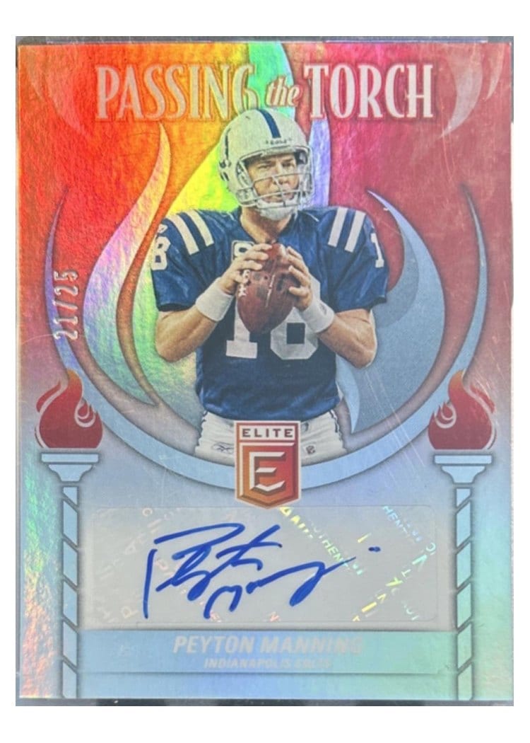 2024 Donruss Elite Passing the Torch Signatures Singles Peyton Manning #PTT-PMA card