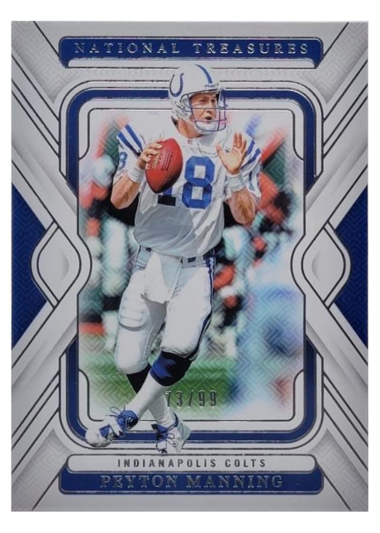 2024 Panini National Treasures Base Set Peyton Manning Emerald #44 card