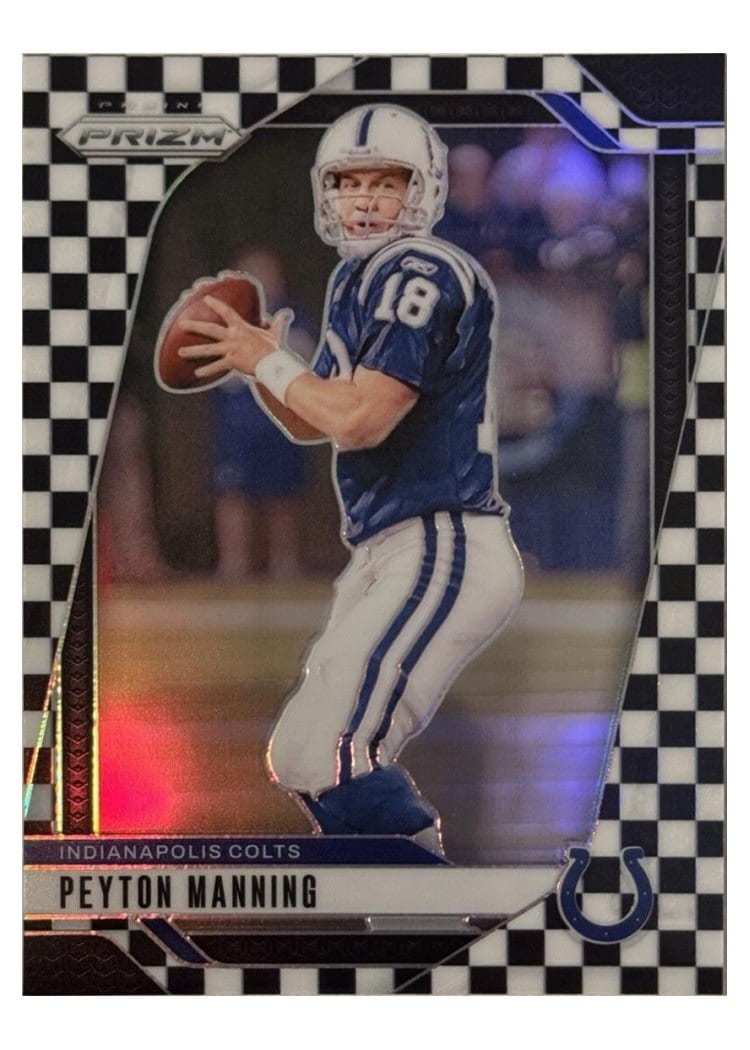 2024 Panini Prizm Base Set Peyton Manning Black White Checker #126 card