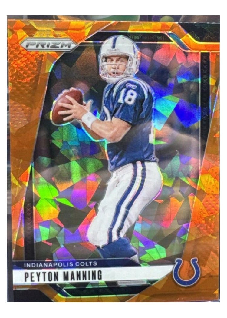 2024 Panini Prizm Base Set Peyton Manning Orange Ice #126 card