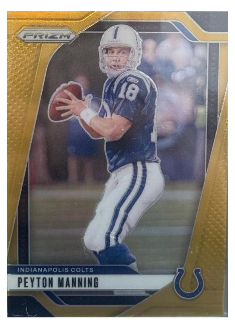 2024 Panini Prizm Base Set Peyton Manning Gold #126 card