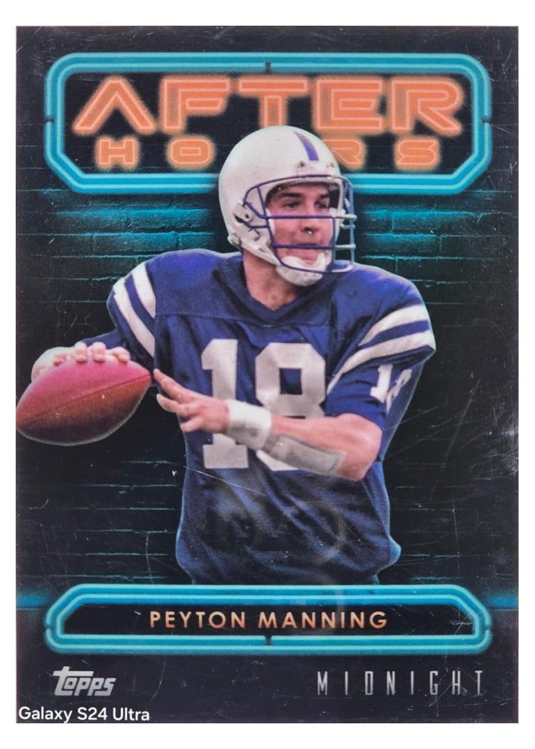 2024 Topps Midnight After Hours Peyton Manning #AH-5 card