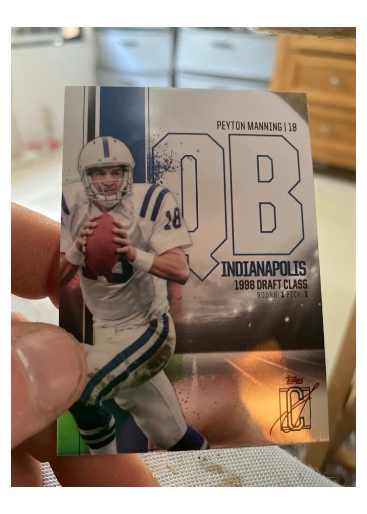 2024 Topps Signature Class Base Chrome Variation Peyton Manning #BCV-20 card