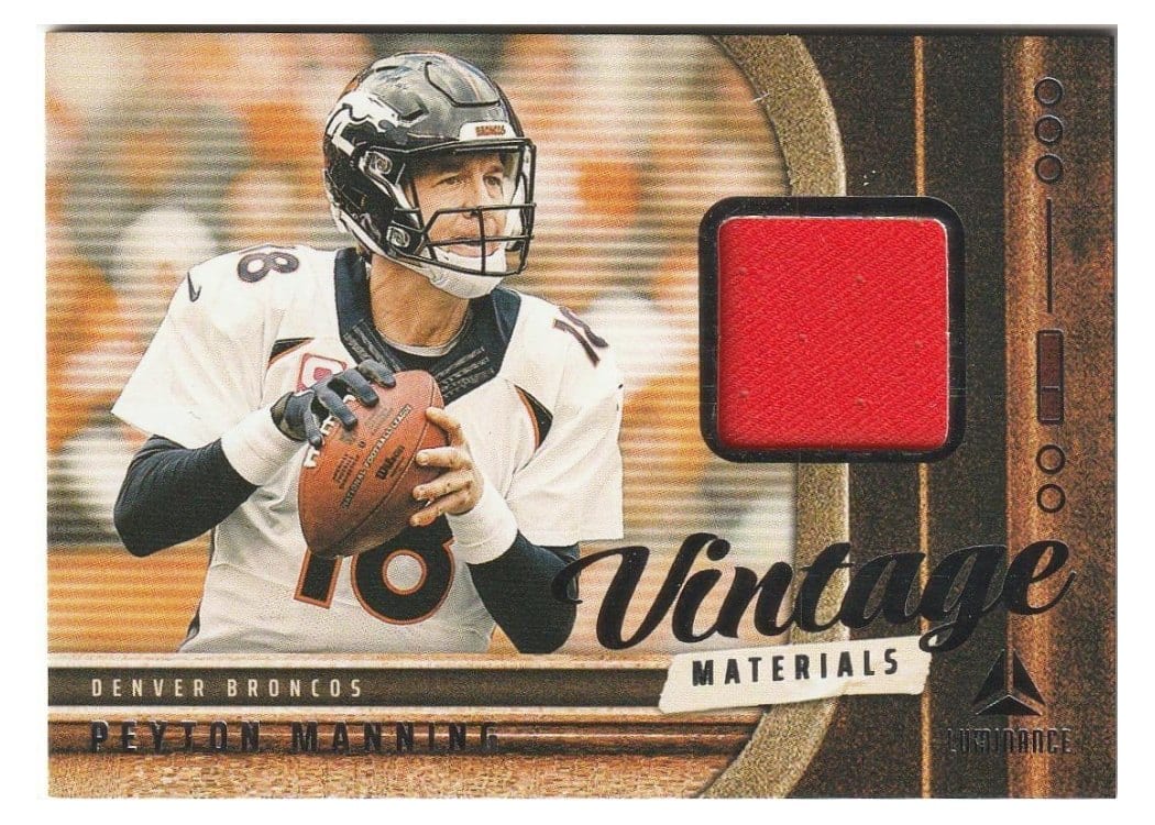 2025 Panini Luminance Vintage Materials Peyton Manning #7