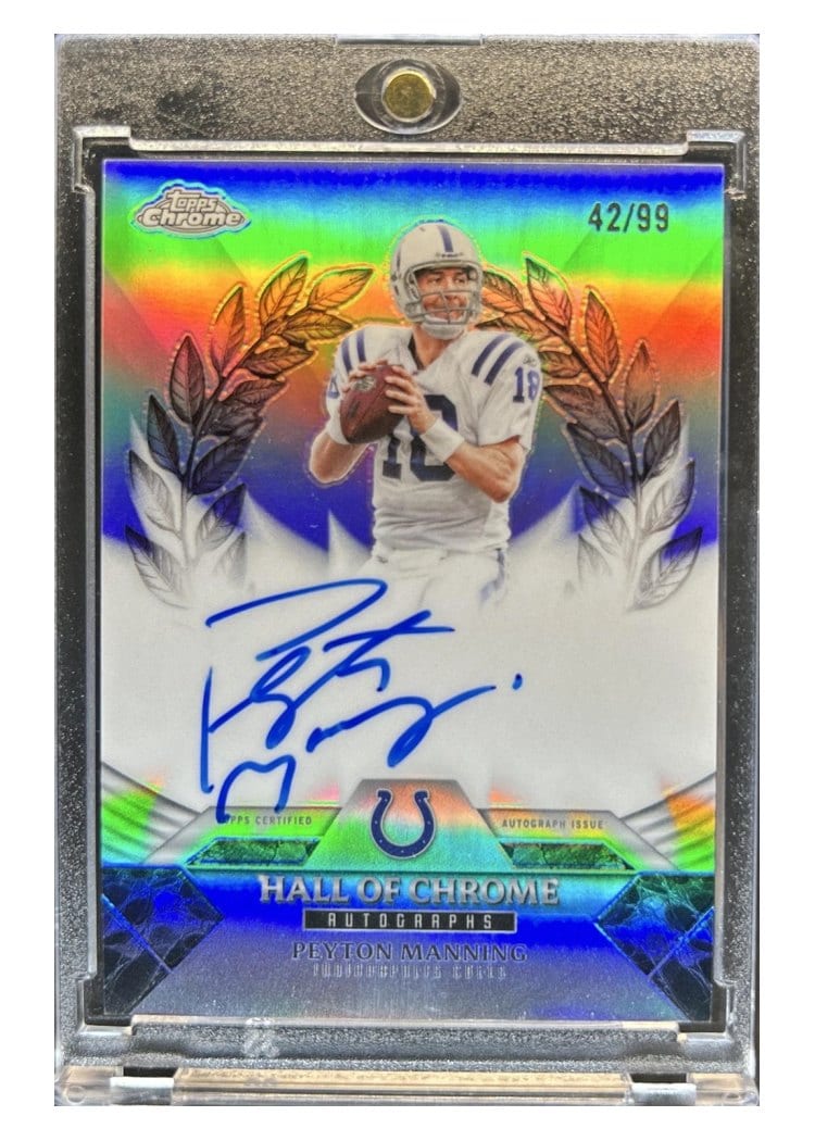 2025 Topps Chrome Hall of Chrome Autographs Peyton Manning #HOCA-PM