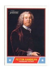 2025 Topps Heritage Notable Americans Peyton Randolph #NS-15 card