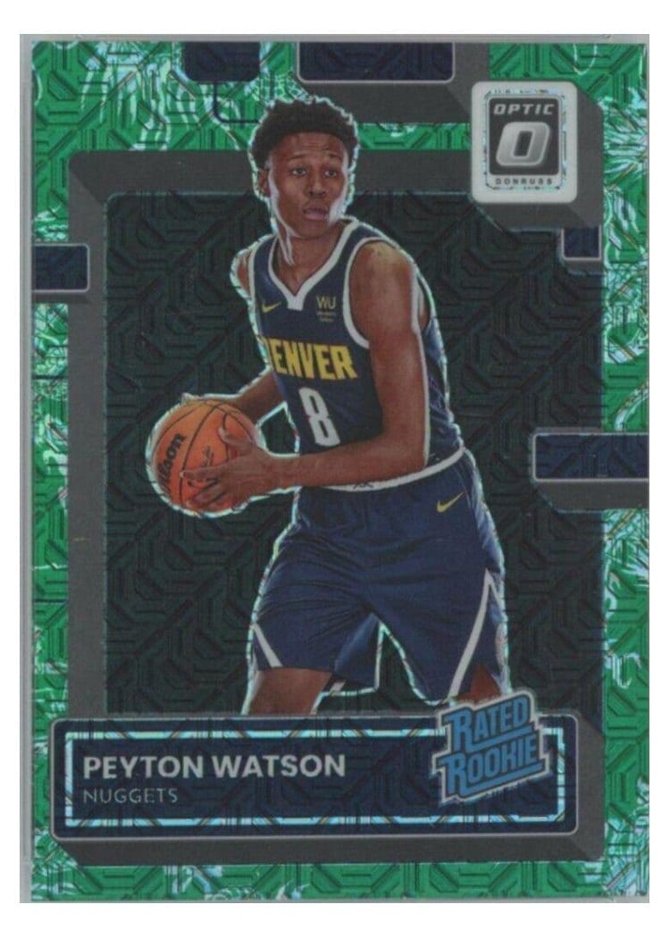 2022-23 Donruss Optic Base Set Peyton Watson #223 card