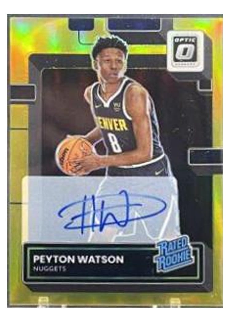 2022-23 Donruss Optic Base Set Peyton Watson #223 card