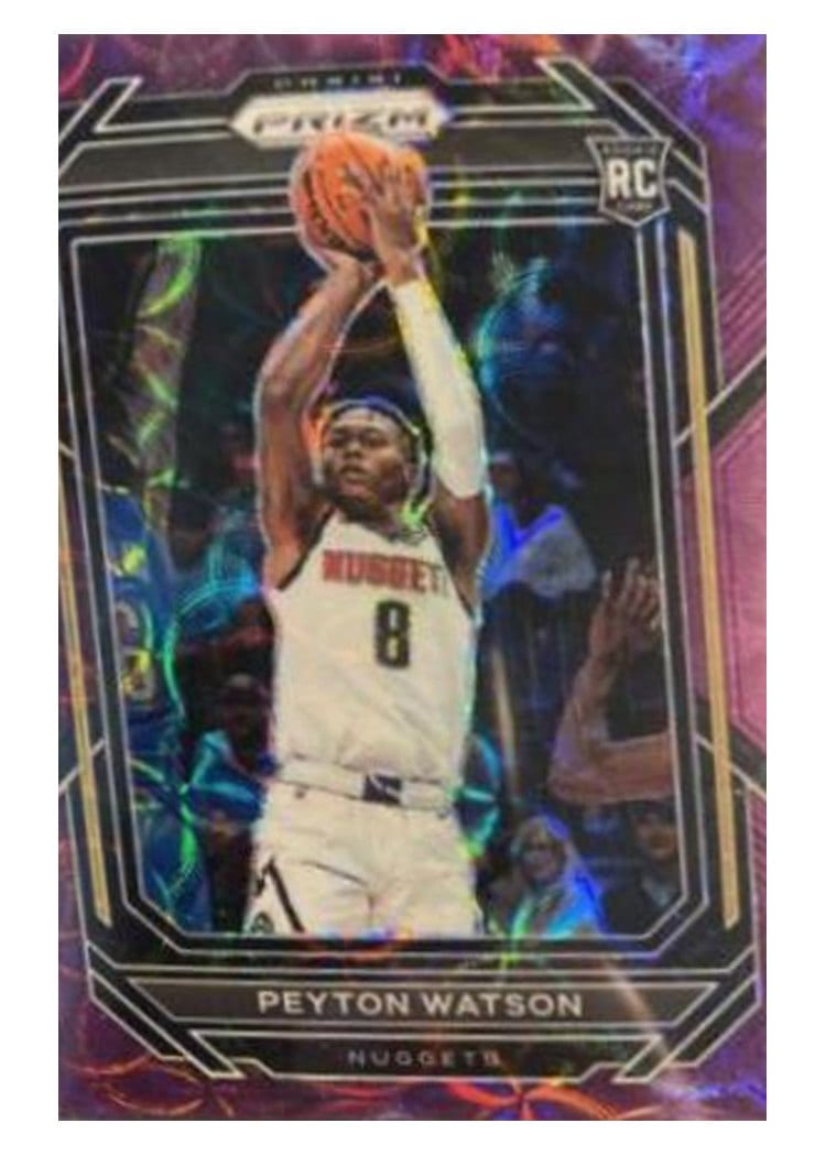 2022-23 Panini Prizm Base Set Peyton Watson #259 card