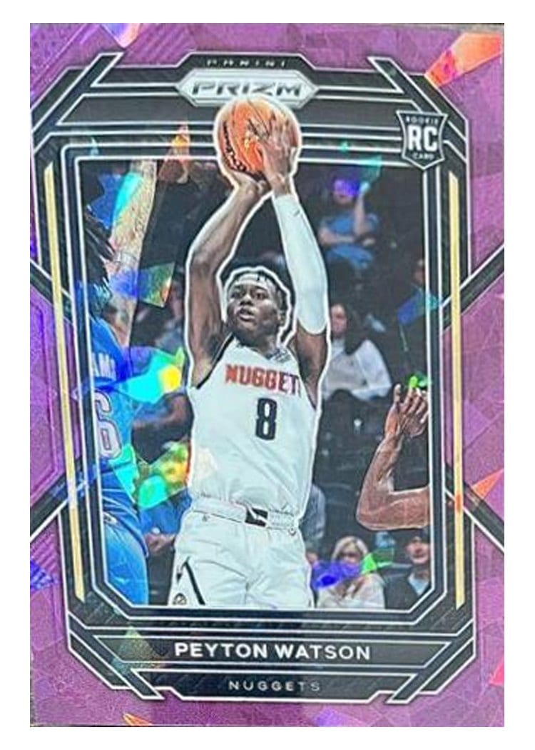 2022-23 Panini Prizm Base Set Peyton Watson #259 card