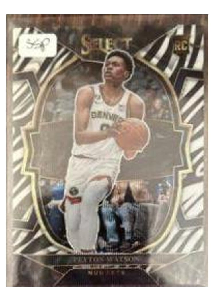 2022-23 Panini Select Base Set Peyton Watson #74 card