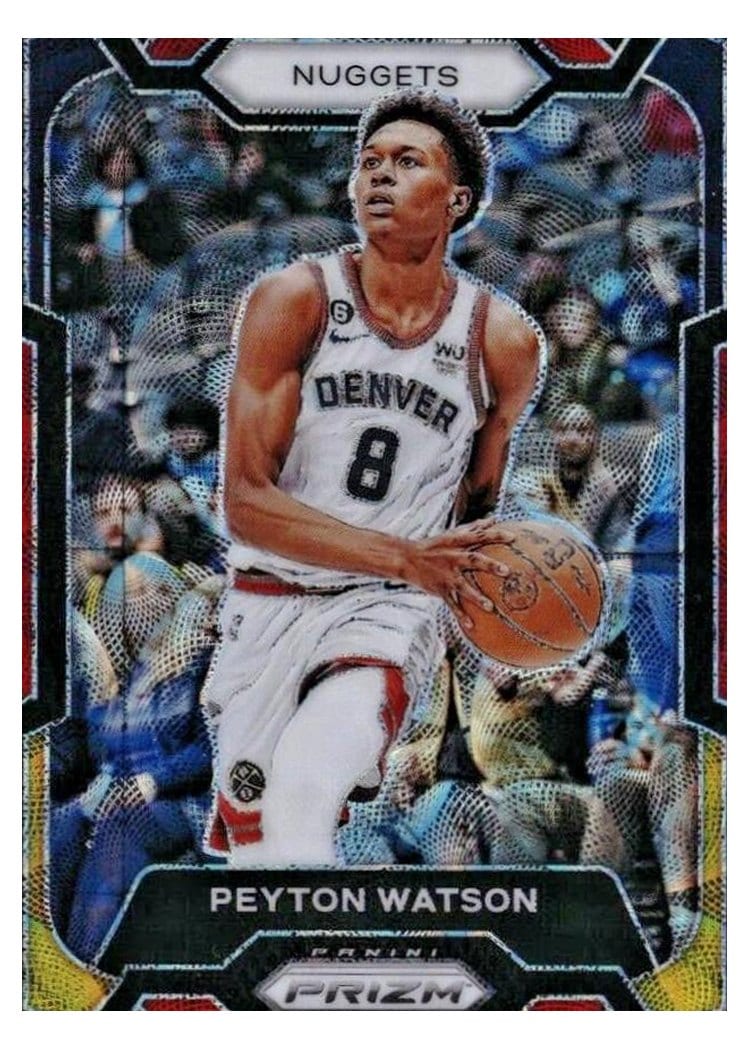 2023-24 Panini Prizm Base Set Peyton Watson #247 card