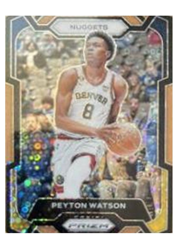 2023-24 Panini Prizm Base Set Peyton Watson #247 card