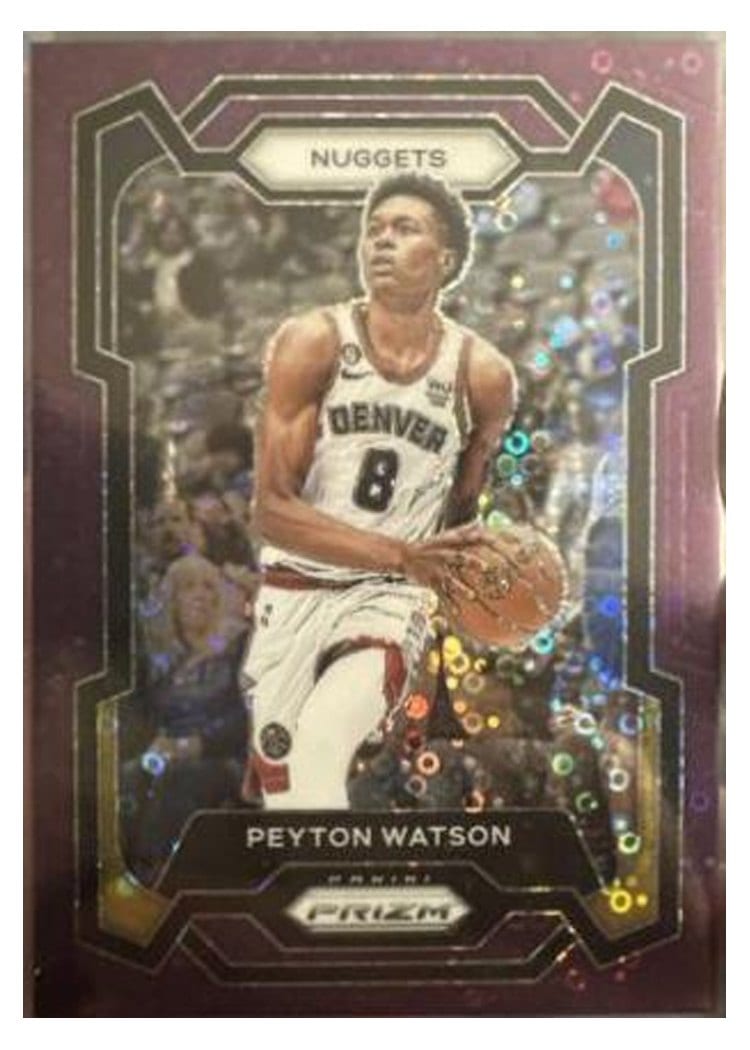 2023-24 Panini Prizm Base Set Peyton Watson #247 card