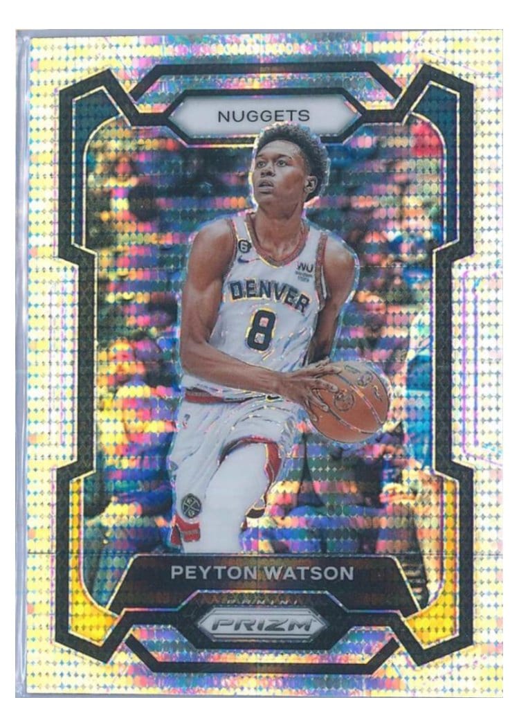 2023-24 Panini Prizm Base Set Peyton Watson Pulsar #247 card