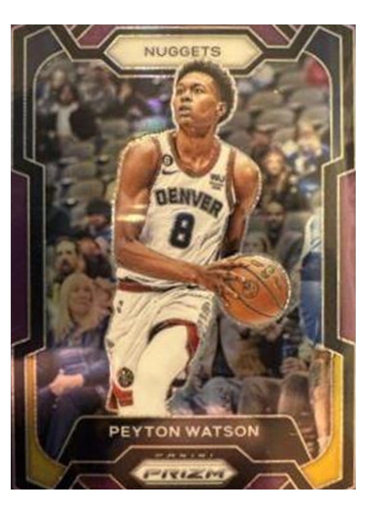 2023-24 Panini Prizm Base Set Peyton Watson #247 card