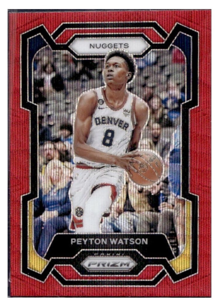 2023-24 Panini Prizm Base Set Peyton Watson #247 card